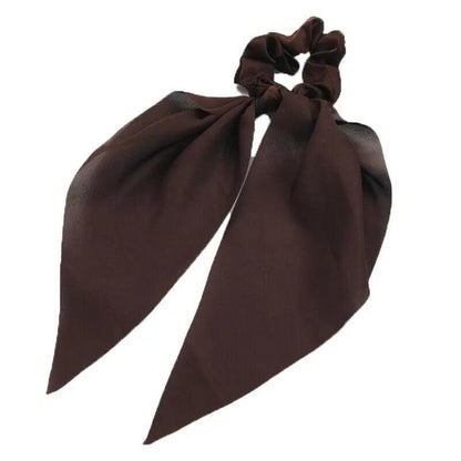 Chiffon Ponytail Scarf Bow Elastic Hair Rope Tie Scrunchies Ribbon Hair Bands - 15