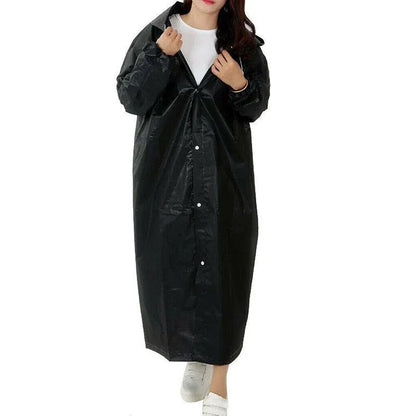 Waterproof Raincoat Jacket Mens Womens Long Hooded Rainwear Eva Rain Coat Au