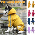 Waterproof Four Corner Pet Raincoats In Large Medium And Small Sizes Are Suitable For Dogs - Orange - S