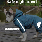 Waterproof Four Corner Pet Raincoats In Large Medium And Small Sizes Are Suitable For Dogs - Orange - S