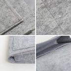 Bedside Storage Caddy Hanging Organizer Pocket Bag for Phone Remote Book - Grey