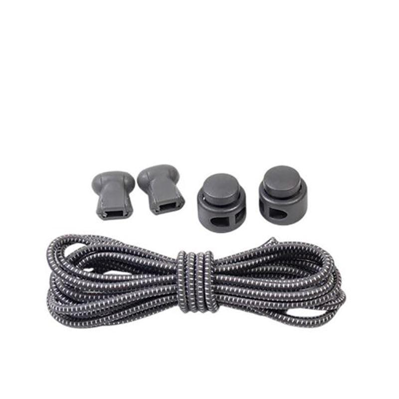 No Tie Elastic Shoelaces with Toggle Locks for Sneakers Running Walking Shoes - Rose Red