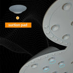 Silicone Foot Scrubber Rabbit Tub Mat Suction Cup Exfoliating Brush Cleaning Mat - White