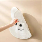 Silicone Foot Scrubber Rabbit Tub Mat Suction Cup Exfoliating Brush Cleaning Mat - White