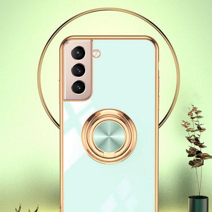 Black Shockproof Ring Holder Case Cover for Samsung S22 Ultra Plus Note 20 - Samsung Galaxy A13