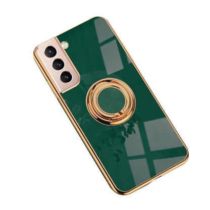 Dark Green Shockproof Ring Holder Case Cover for Samsung S22 Ultra S22 Plus Note 20 - Samsung Galaxy A13