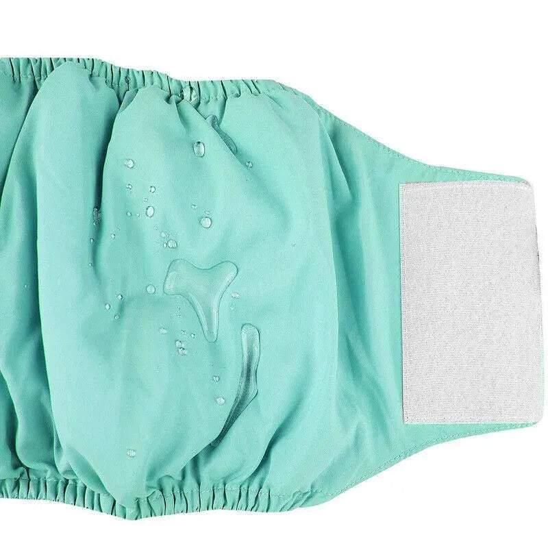 XS Male Dog Puppy Nappy Diaper Belly Wrap Band Sanitary Pants Underpants - Green