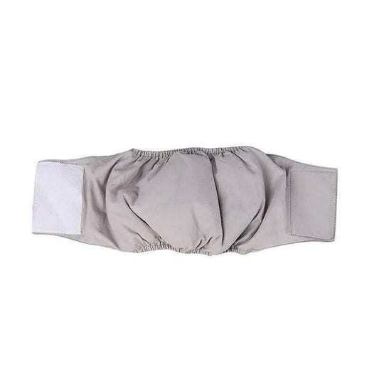 XS Male Dog Puppy Nappy Diaper Belly Wrap Band Sanitary Pants Underpants - Grey