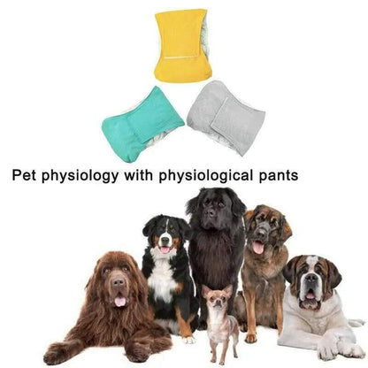S Male Dog Puppy Nappy Diaper Belly Wrap Band Sanitary Pants Underpants - Grey