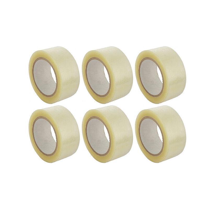 Clear Packing Tape 48mm x 100m for Carton Sealing 6 to 48 Rolls - 48 Rolls