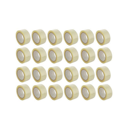 Clear Packing Tape 48mm x 100m for Carton Sealing 6 to 48 Rolls - 48 Rolls