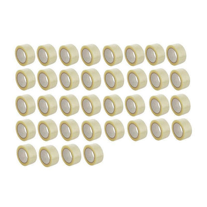 Clear Packing Tape 48mm x 100m for Carton Sealing 6 to 48 Rolls - 48 Rolls