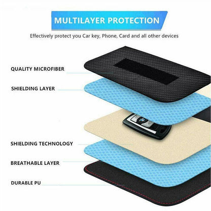 For Faraday Bag Rfid Signal Blocking Shielding Pouch Cell Phone Blocker Wallet