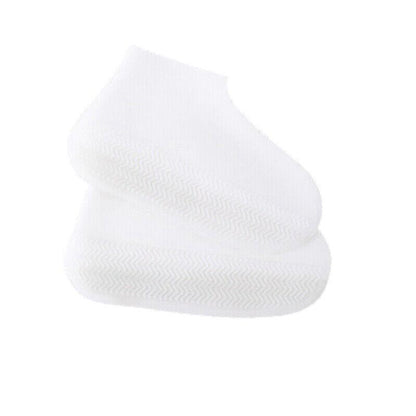 Shoe Cover Waterproof Silicone Non Slip Rain Water Rubber Foot Boot Overshoe L Size - Yellow