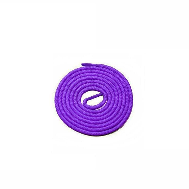 Shoelaces Colorful Coloured Flat Round Oval Bootlace Sneaker Shoe Laces - Flat-Purple