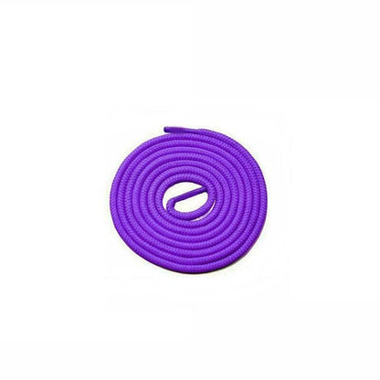 Shoelaces Colorful Coloured Flat Round Oval Bootlace Sneaker Shoe Laces - Flat-Purple