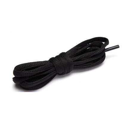 Shoelaces Colorful Coloured Flat Round Oval Bootlace Sneaker Shoe Laces - Round-Orange
