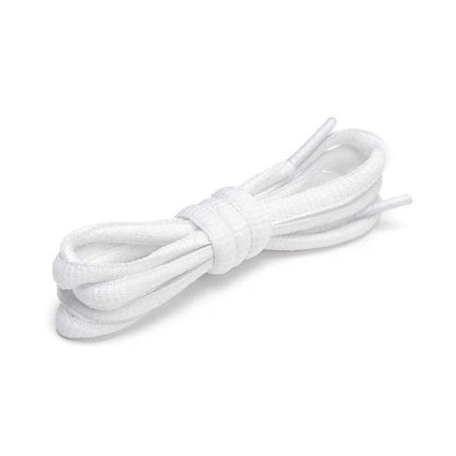 Shoelaces Colorful Coloured Flat Round Oval Bootlace Sneaker Shoe Laces - Round-Red