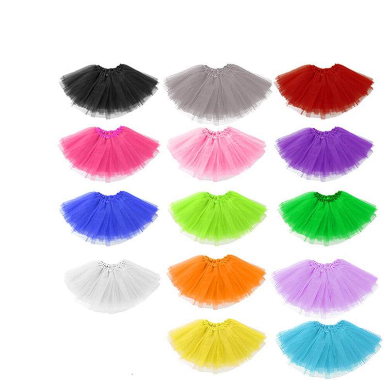 Womens Tulle Tutu Skirt Dressup Party Costume Ballet  Dance Wear - Grey