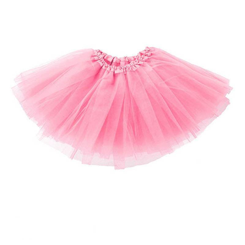 Womens Tulle Tutu Skirt Dressup Party Costume Ballet  Dance Wear - Rose red