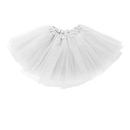 Womens Tulle Tutu Skirt Dressup Party Costume Ballet  Dance Wear - Rose red
