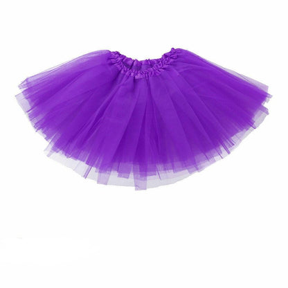 Girls Tutu Skirt Princess Dressup Party Costume Ballet Dancewear - Red