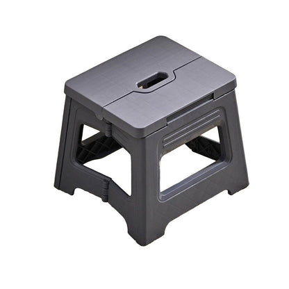 Portable Adjustable Folding Plastic Stool Retractable Outdoor Fishing Chair - Purple