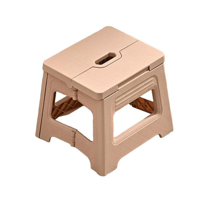 Portable Adjustable Folding Plastic Stool Retractable Outdoor Fishing Chair - White