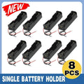 8 Pack 18650 Single Battery Holder Case Rechargeable 18650 Wire Lead Lithium