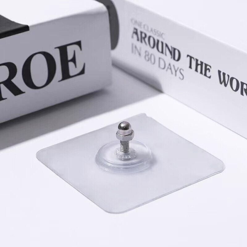 10X Punch-Free Adhesive Wall Hanging Hooks - 12mm