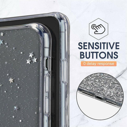 For Samsung Galaxy S20 Fe S21 Ultra S20 Shockproof Bling Glitter Soft Case Purple - For Samsung Note20Ultra