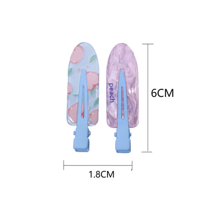 2PCS Juice Series Hair Clip Makeup Hair Accessories Colourful Hair Barrettes - Bobo