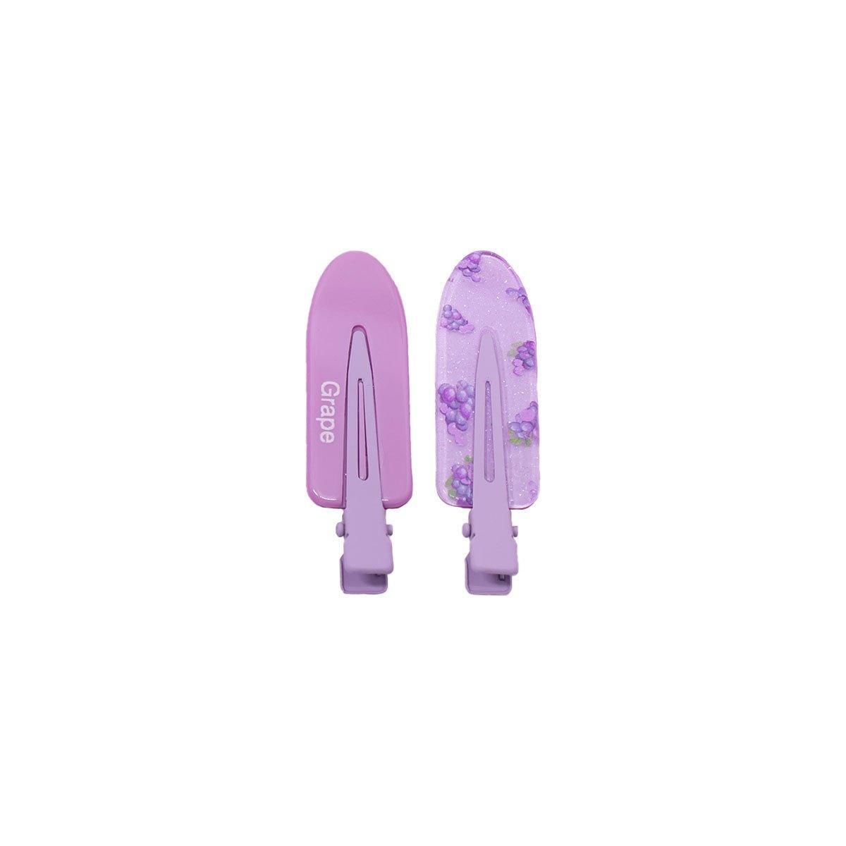 2PCS Juice Series Hair Clip Makeup Hair Accessories Colourful Hair Barrettes - Bobo