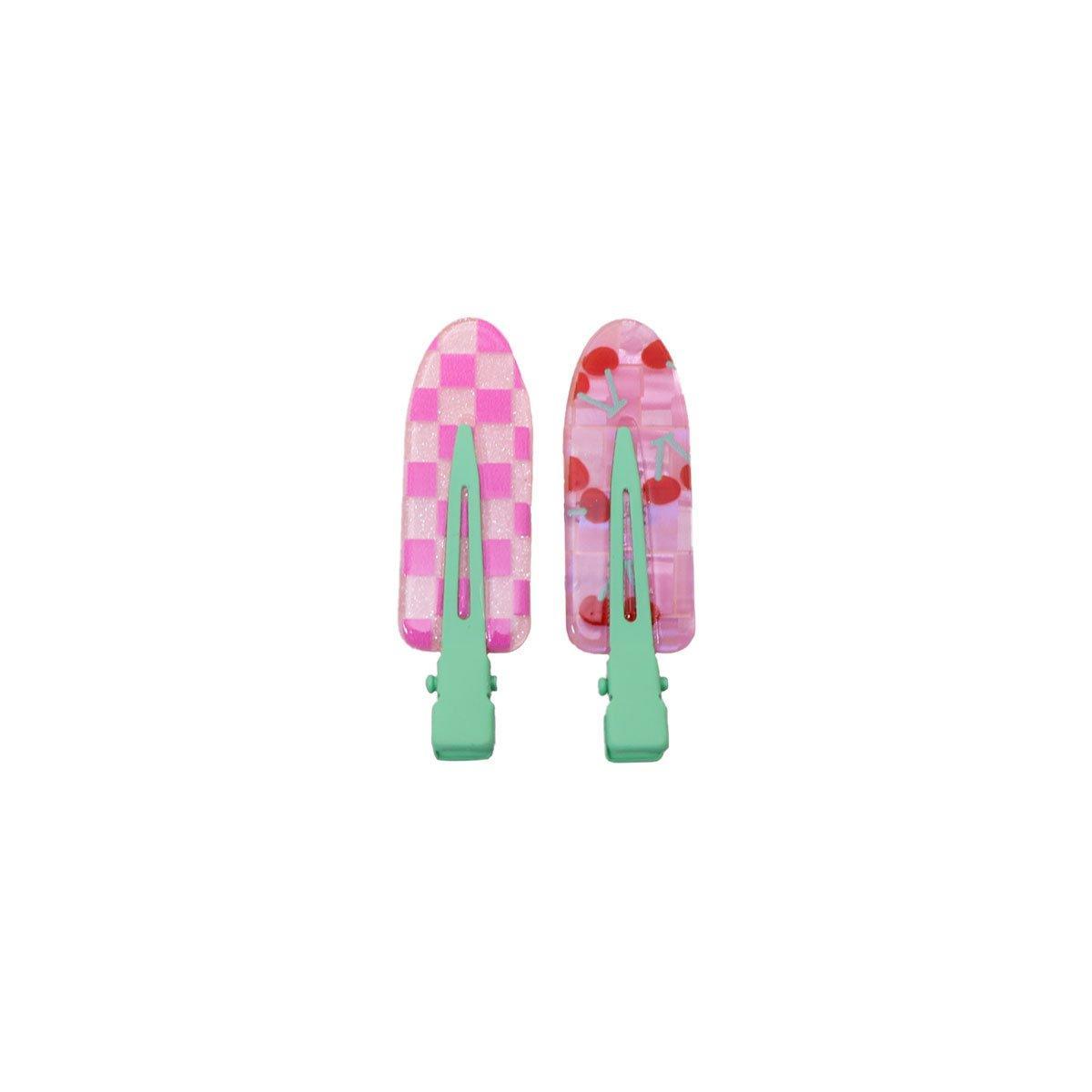 2PCS Juice Series Hair Clip Makeup Hair Accessories Colourful Hair Barrettes - Bobo