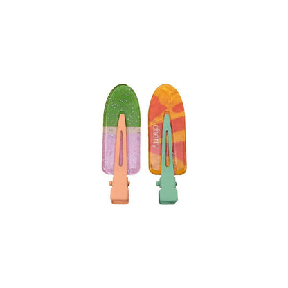 2PCS Juice Series Hair Clip Makeup Hair Accessories Colourful Hair Barrettes - Bobo