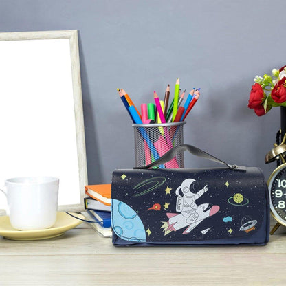 Functional Pencil Case Stationery Bag Pen Holder Storage Organizer for School - 02