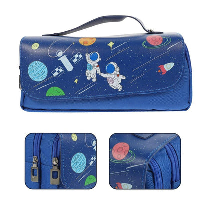 Functional Pencil Case Stationery Bag Pen Holder Storage Organizer for School - 05