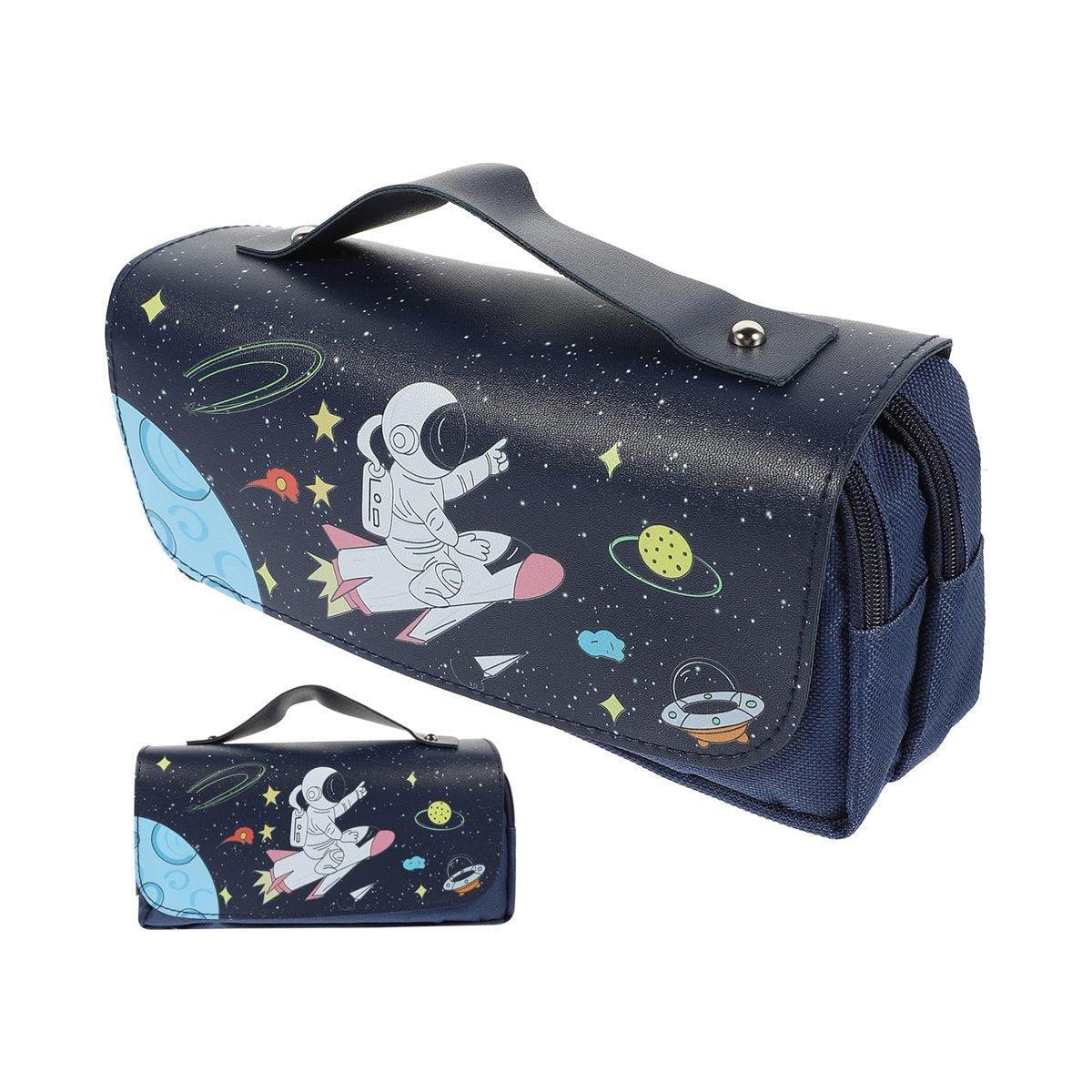 Functional Pencil Case Stationery Bag Pen Holder Storage Organizer for School - 05