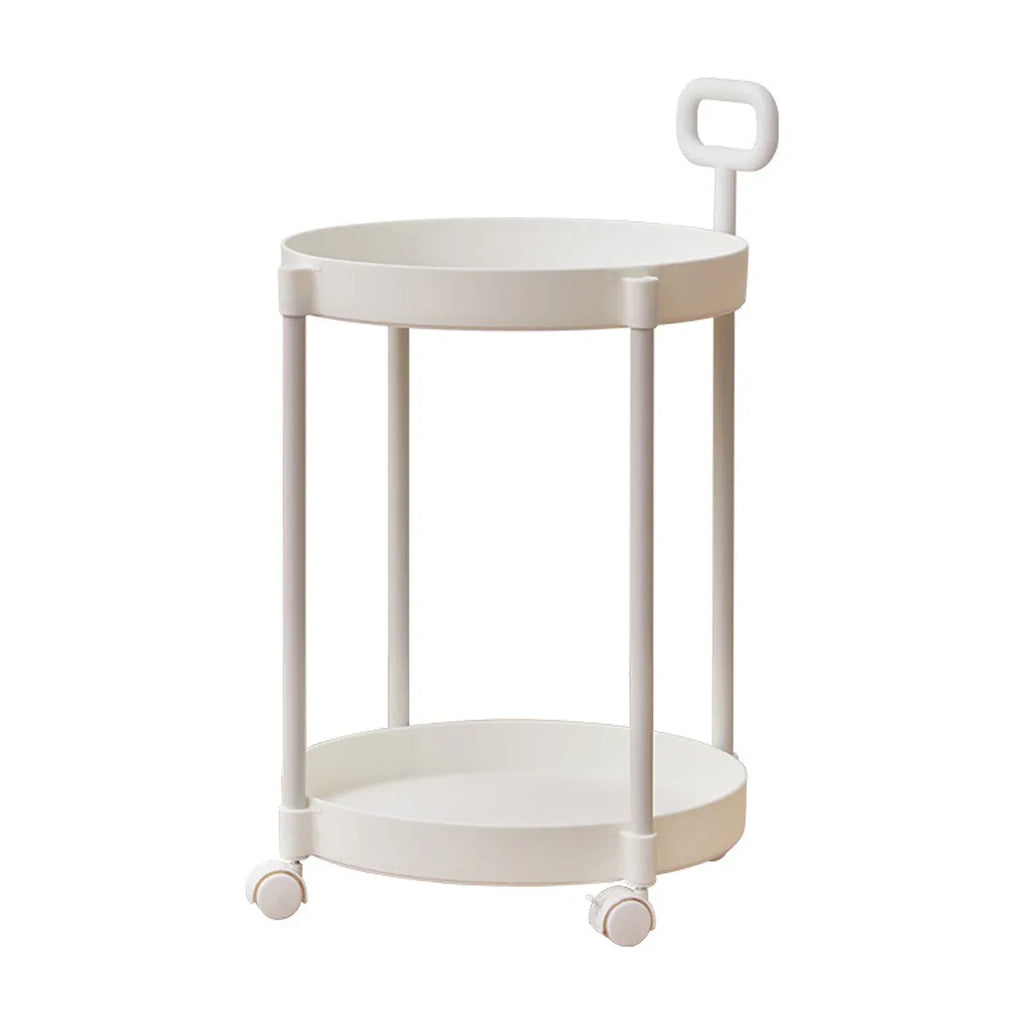 Cream Style Home Coffee Table Movable Creative Sofa Side Table Bedside Table