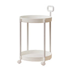 Cream Style Home Coffee Table Movable Creative Sofa Side Table Bedside Table