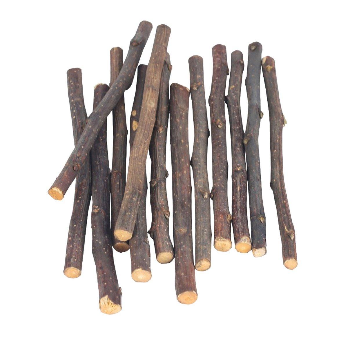 Natural Rabbit Molar Snacks Hamster Branches Sweet Bamboo Grinding Teeth Wood - White