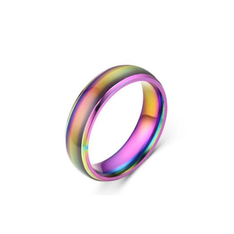 Mood Colour Changing Temperature Ring for Emotional Expression US Size 12 - Gold