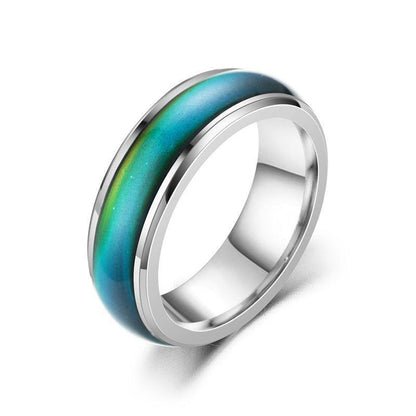 Mood Colour Changing Temperature Ring for Emotional Expression US Size 12 - Gold