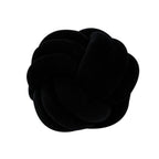 Three-Strand Braided Round Pillow Sofa Cushion Decorative Pillow for Living Room - Black