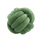 Three-Strand Braided Round Pillow Sofa Cushion Decorative Pillow for Living Room - Black