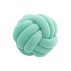Three-Strand Braided Round Pillow Sofa Cushion Decorative Pillow for Living Room - Light Blue