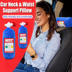 Car Neck Pillow Headrest Cushion Lumbar Support Throw Pillow For Seat Driving - Pillow