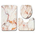 Washable Anti Slip Bathroom Mat Toilet Seat Lid Cover Pedestal Rug Bath Carpet - Set B