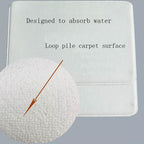 Washable Anti Slip Bathroom Mat Toilet Seat Lid Cover Pedestal Rug Bath Carpet - Set B