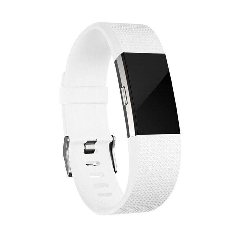 L Size Silicone Watch Wrist Sports Strap For Fitbit Charge Band Wristband Replacement - Lake Blue